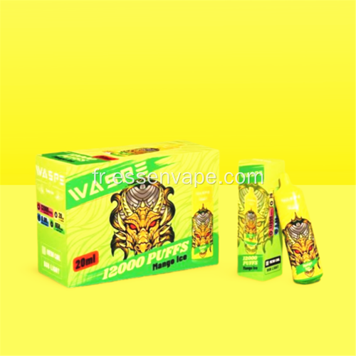 Valette chaude de qualité supérieure Waspe 12000puffs Vape Pays-Bas